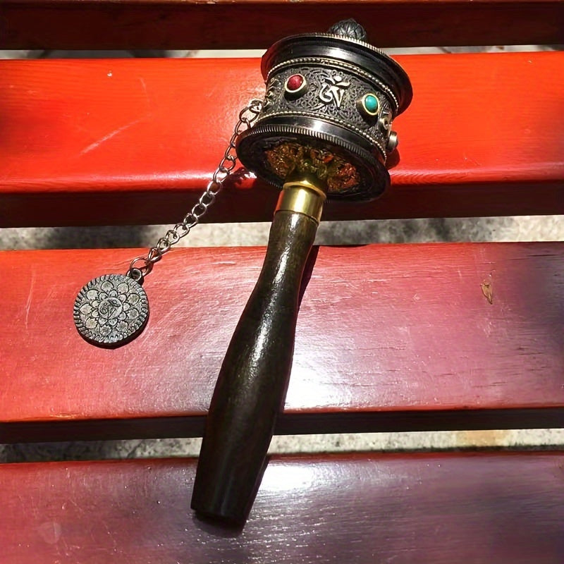 Portable Alloy Prayer Wheel
