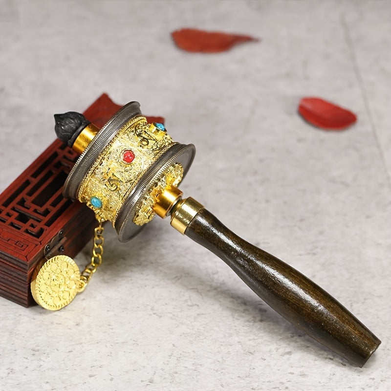Portable Alloy Prayer Wheel