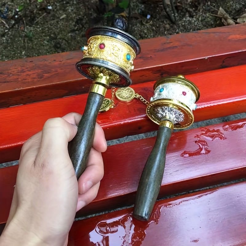 Portable Alloy Prayer Wheel