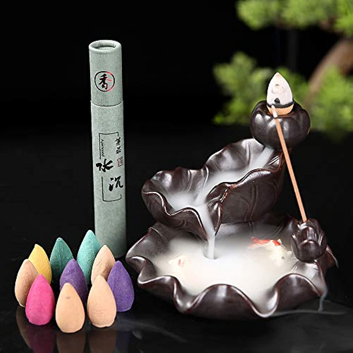 Ceramics Waterfall Incense Burner
