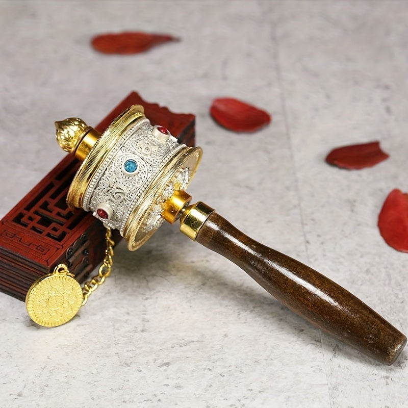 Portable Alloy Prayer Wheel