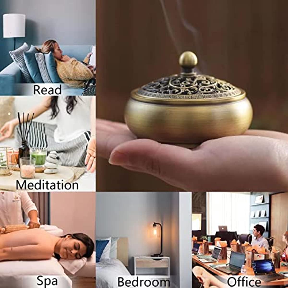 1  Hottest sale Copper Incense Burner 16Pcs Tool set