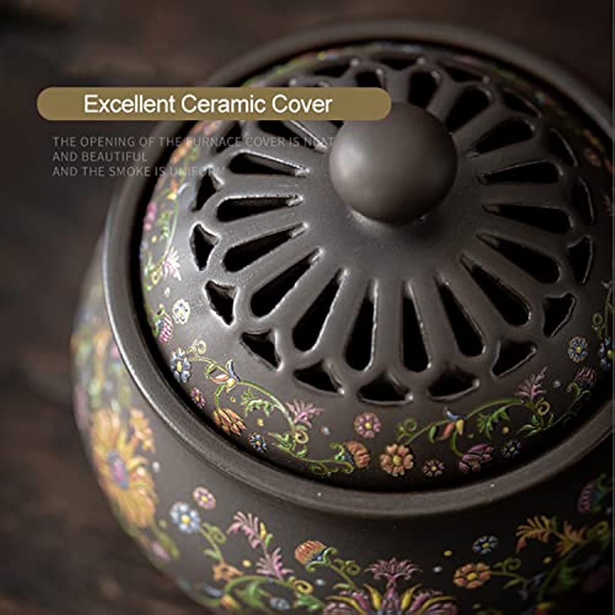 Ceramic Incense Burner with Incense Stick Holder