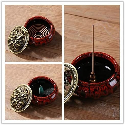 Ceramic Incense Burner with Incense Stick Holder