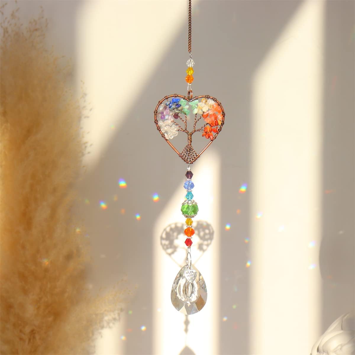 3pcs Crystal Suncatchers for Windows Hanging Tree of Life