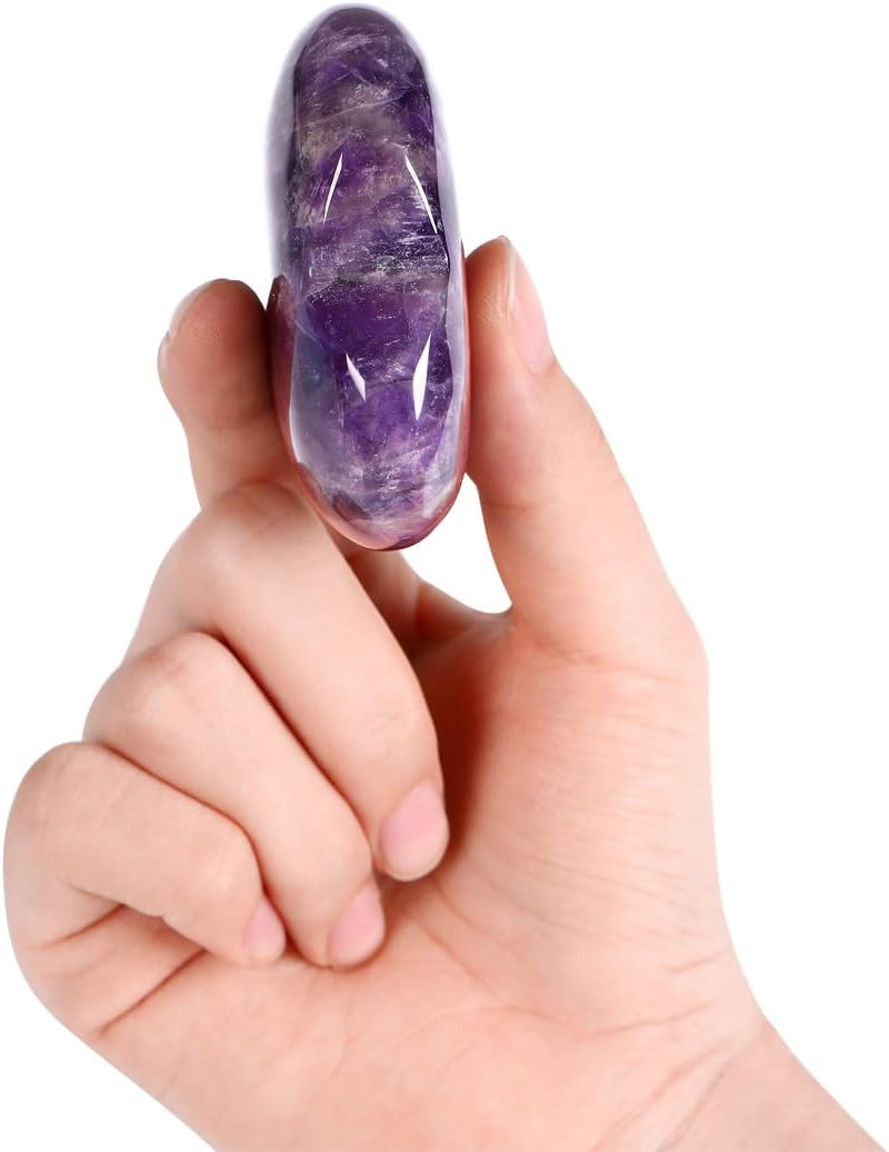 60 mm Amethyst Crystal Large Heart Stone
