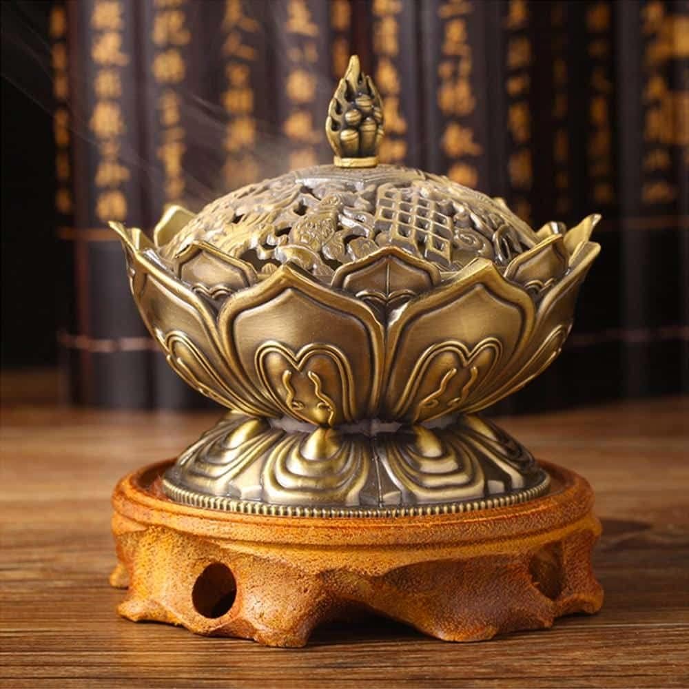 Classic Lotus, Vintage Cone Charcoal Incense Burner