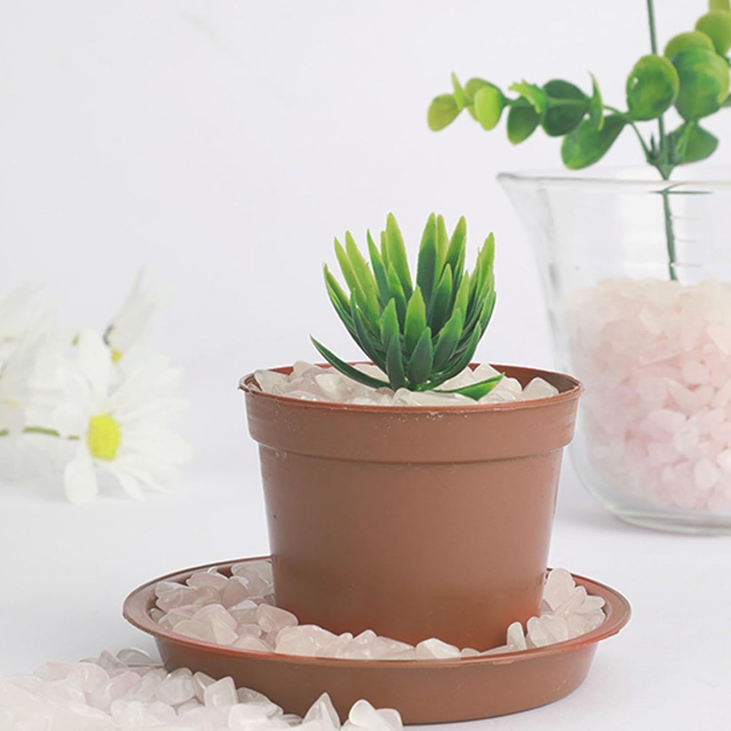 2lb Rose Quartz Natural Crushed 7mm-9mm