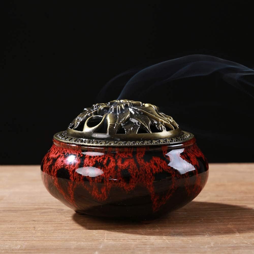 Ceramic Incense Burner with Incense Stick Holder