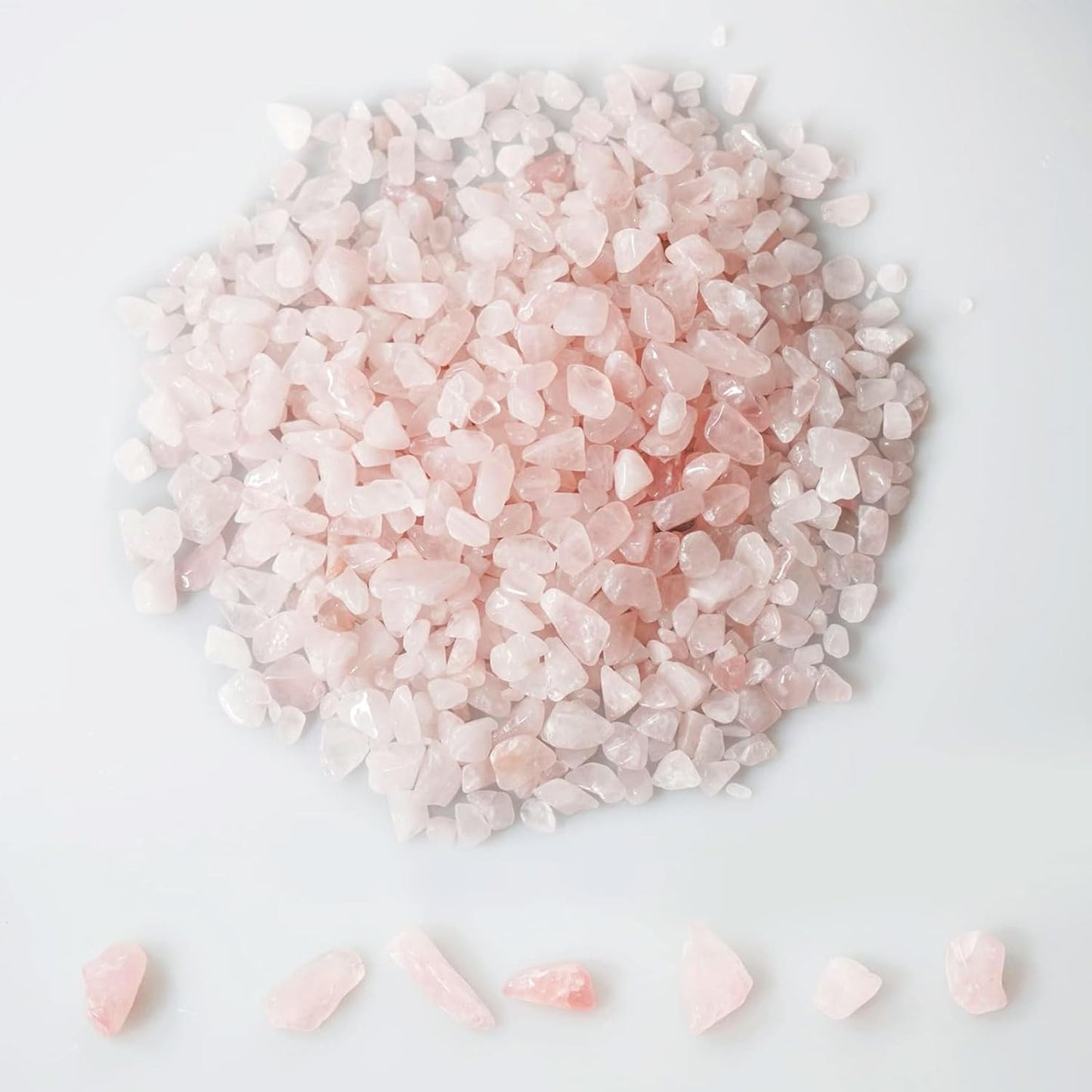 2lb Rose Quartz Natural Crushed 7mm-9mm