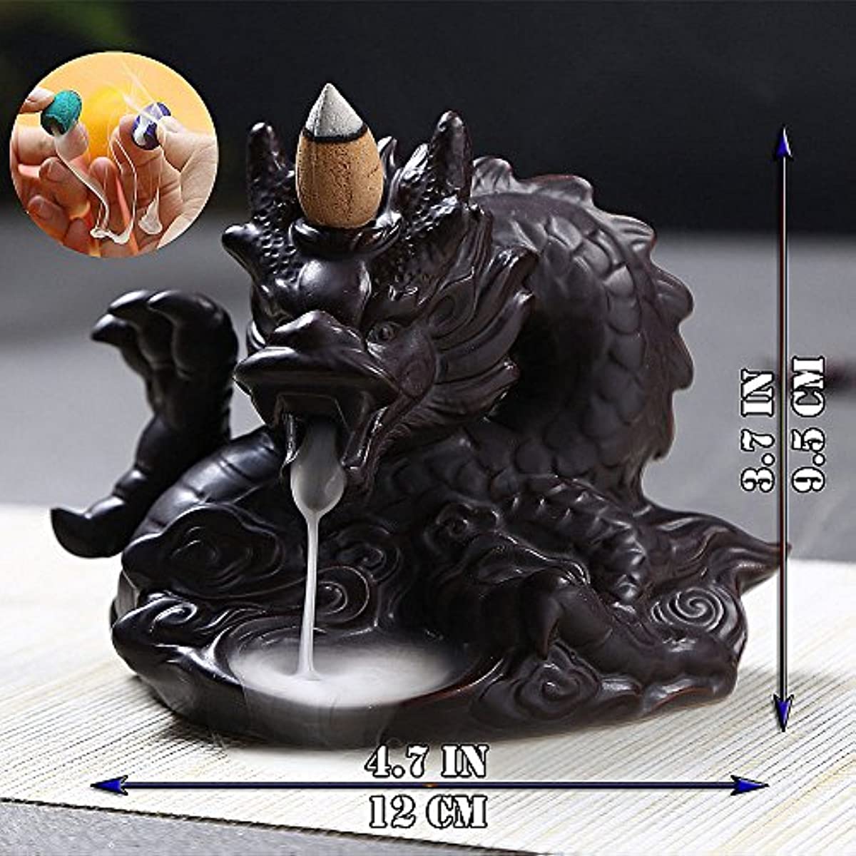 Dragen Ceramic Backflow Incense Burner