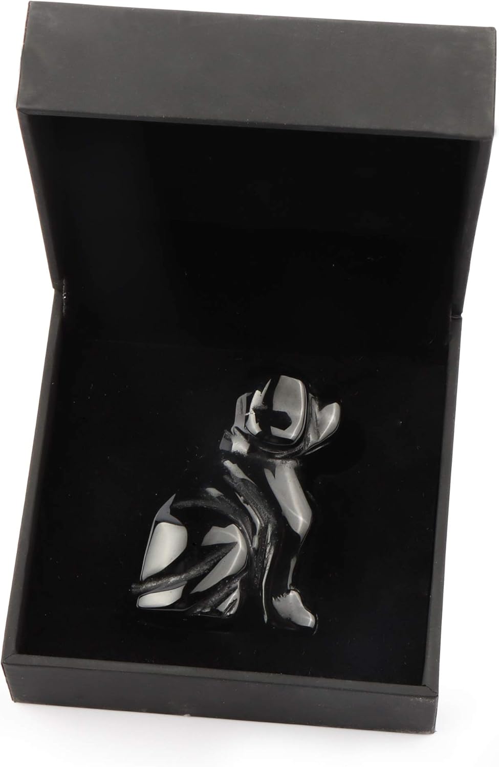 2" Black Obsidian Dog Crystal