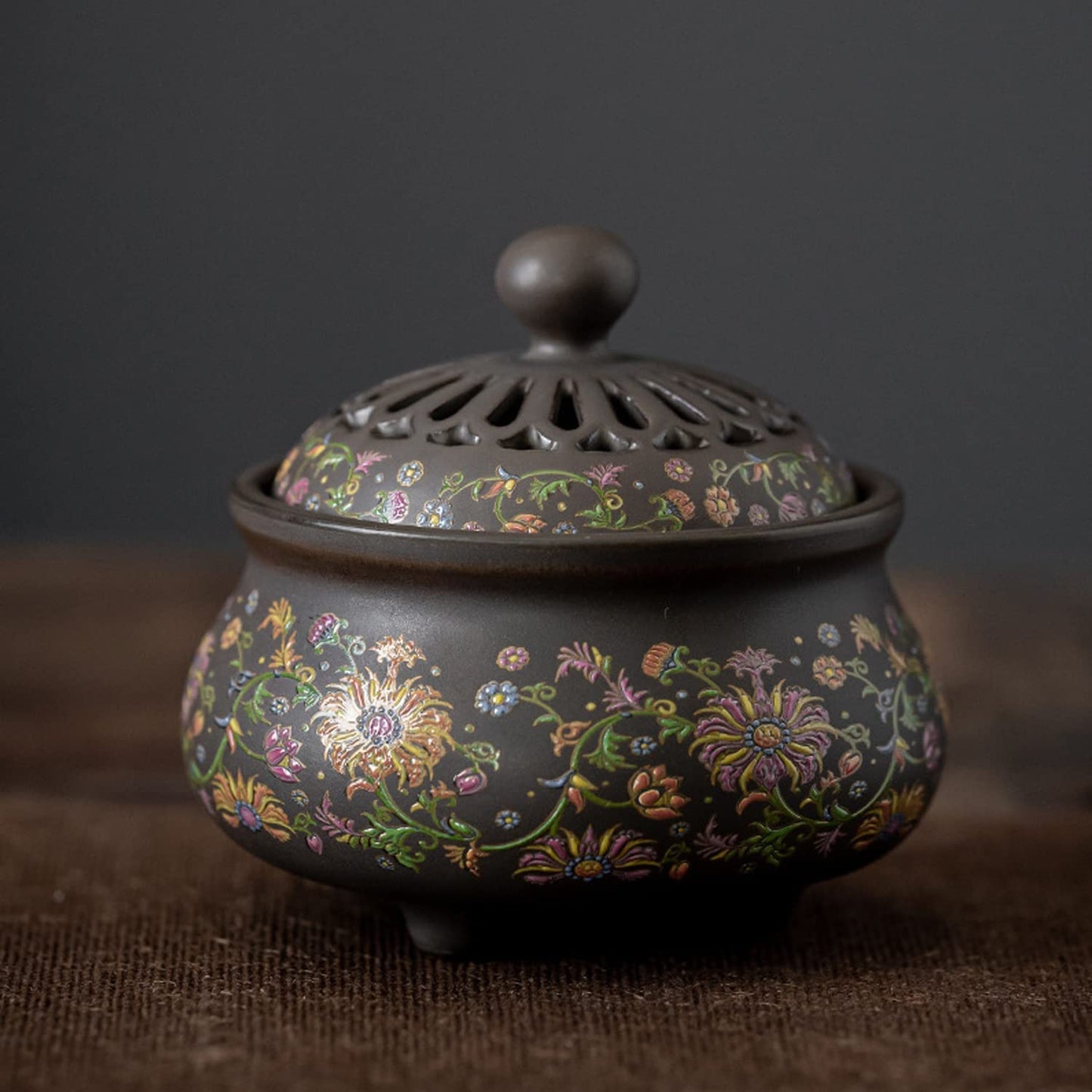 Ceramic Incense Burner with Incense Stick Holder