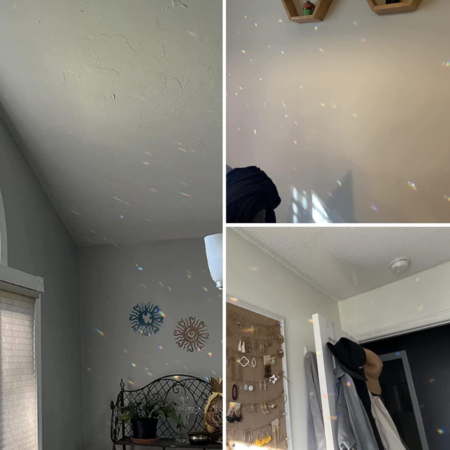 3pcs Crystal Suncatchers for Windows Hanging Tree of Life