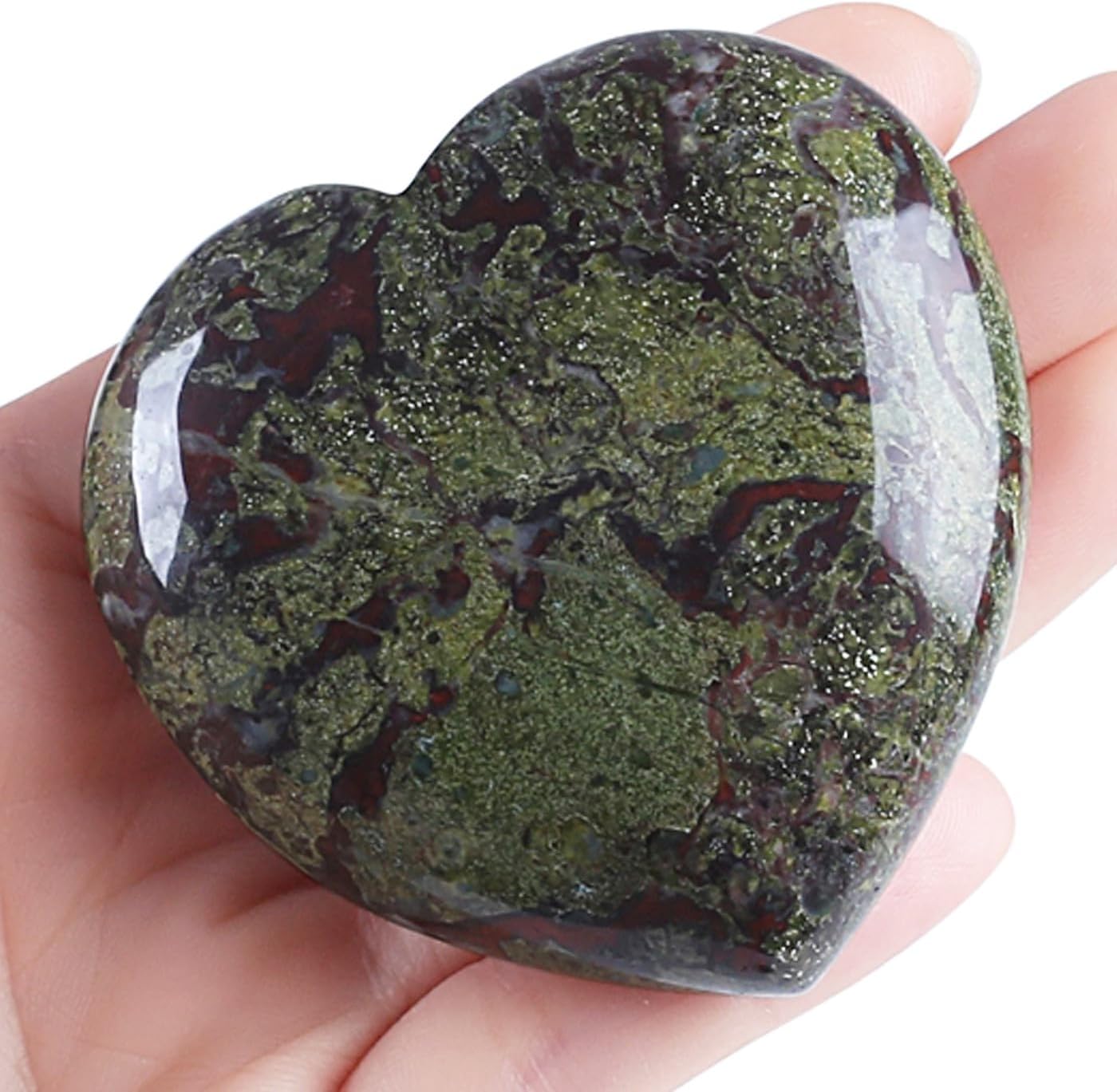 60 mm Amethyst Crystal Large Heart Stone