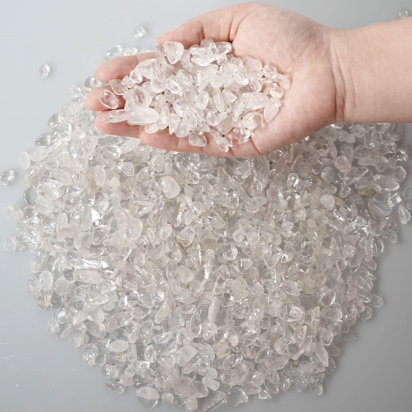 2lb Rose Quartz Natural Crushed 7mm-9mm