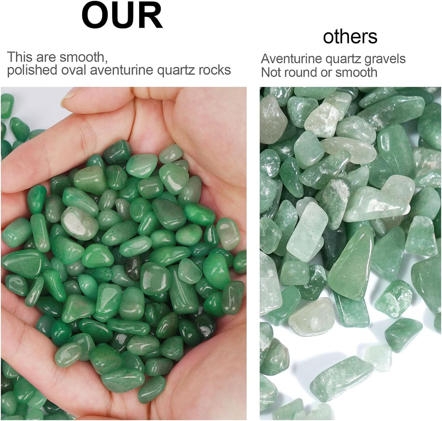 2lb Rose Quartz Natural Crushed 7mm-9mm