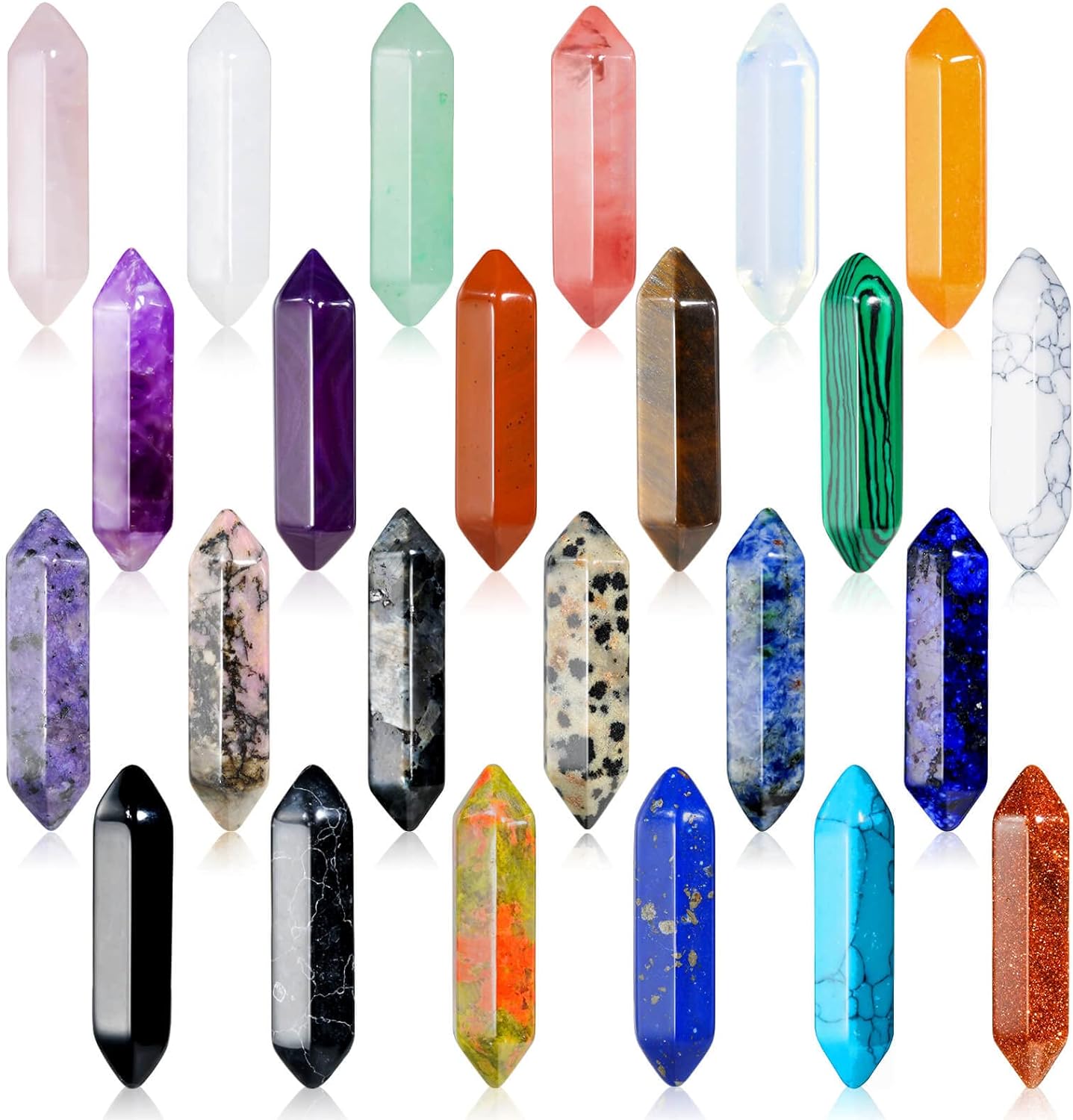 17Pcs Healing Crystals Stones Sets