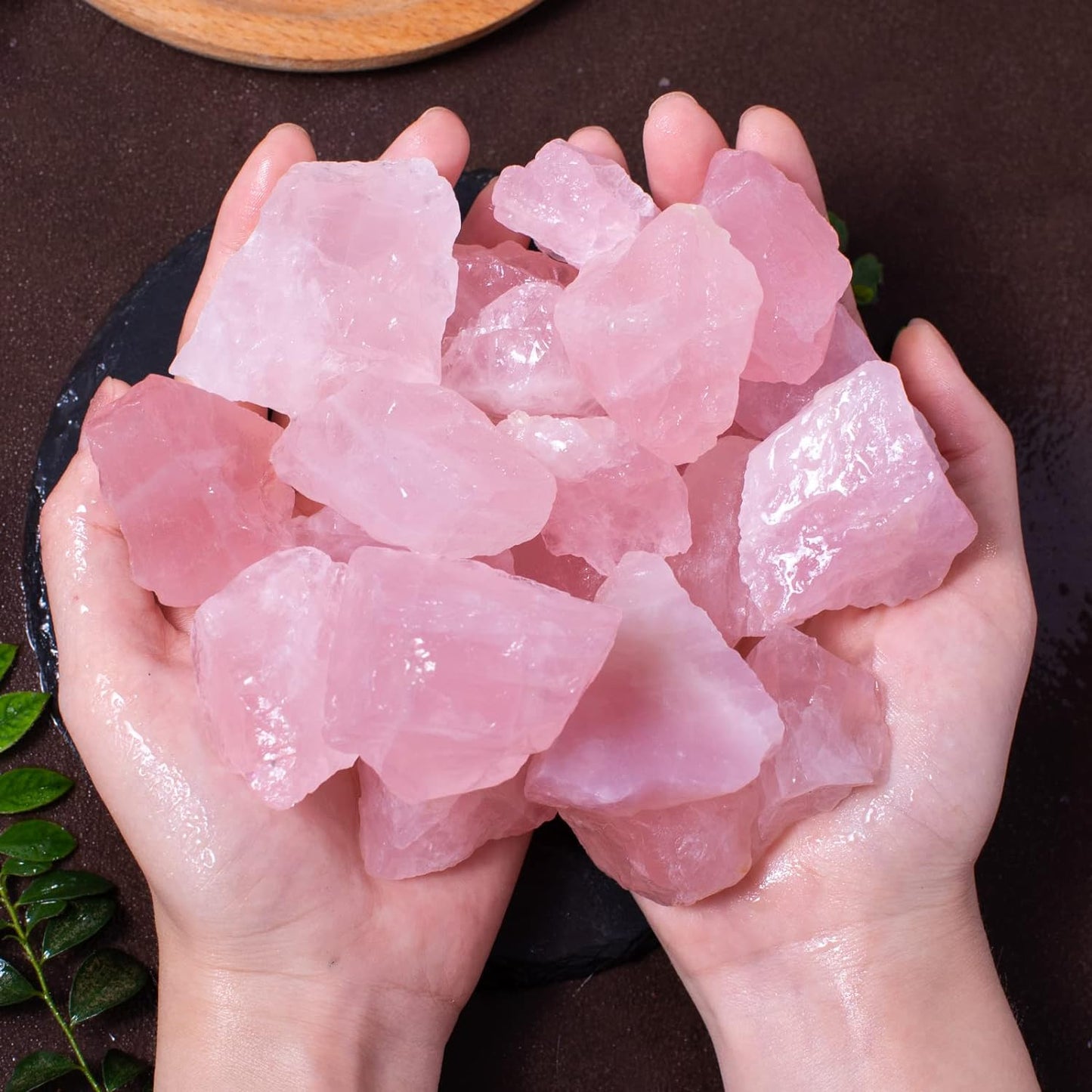 1 lb Bulk Rose Quartz Rough Stones: Large 1"
