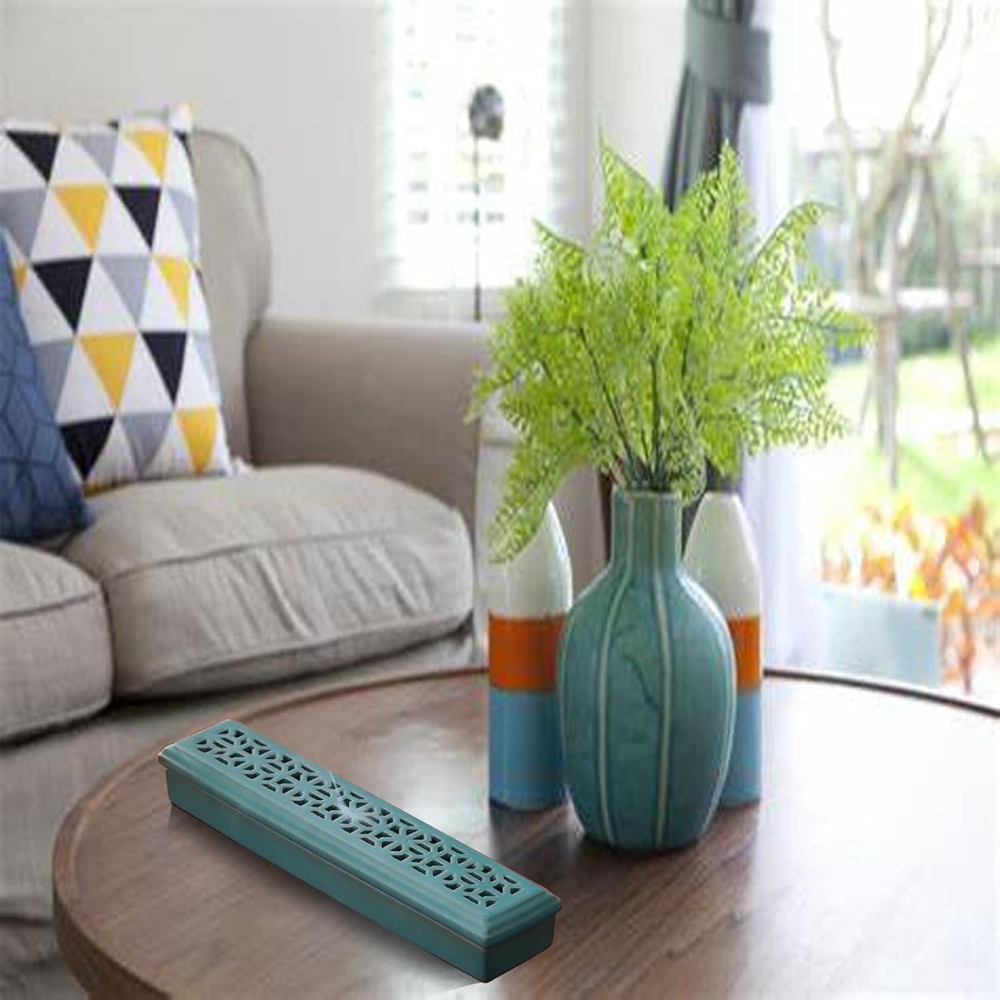 Ceramic Insence-Stick Holder Ash Catcher