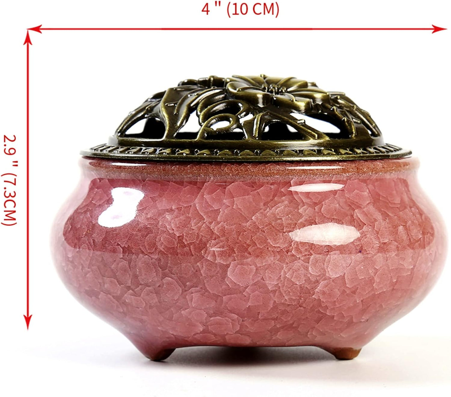 Ceramic Incense Burner with Incense Stick Holder