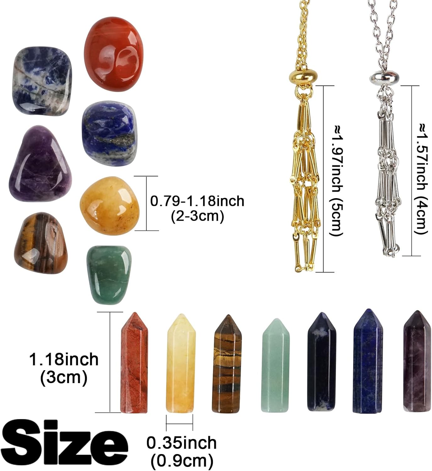 16Pcs Crystals and Healing Stones Set