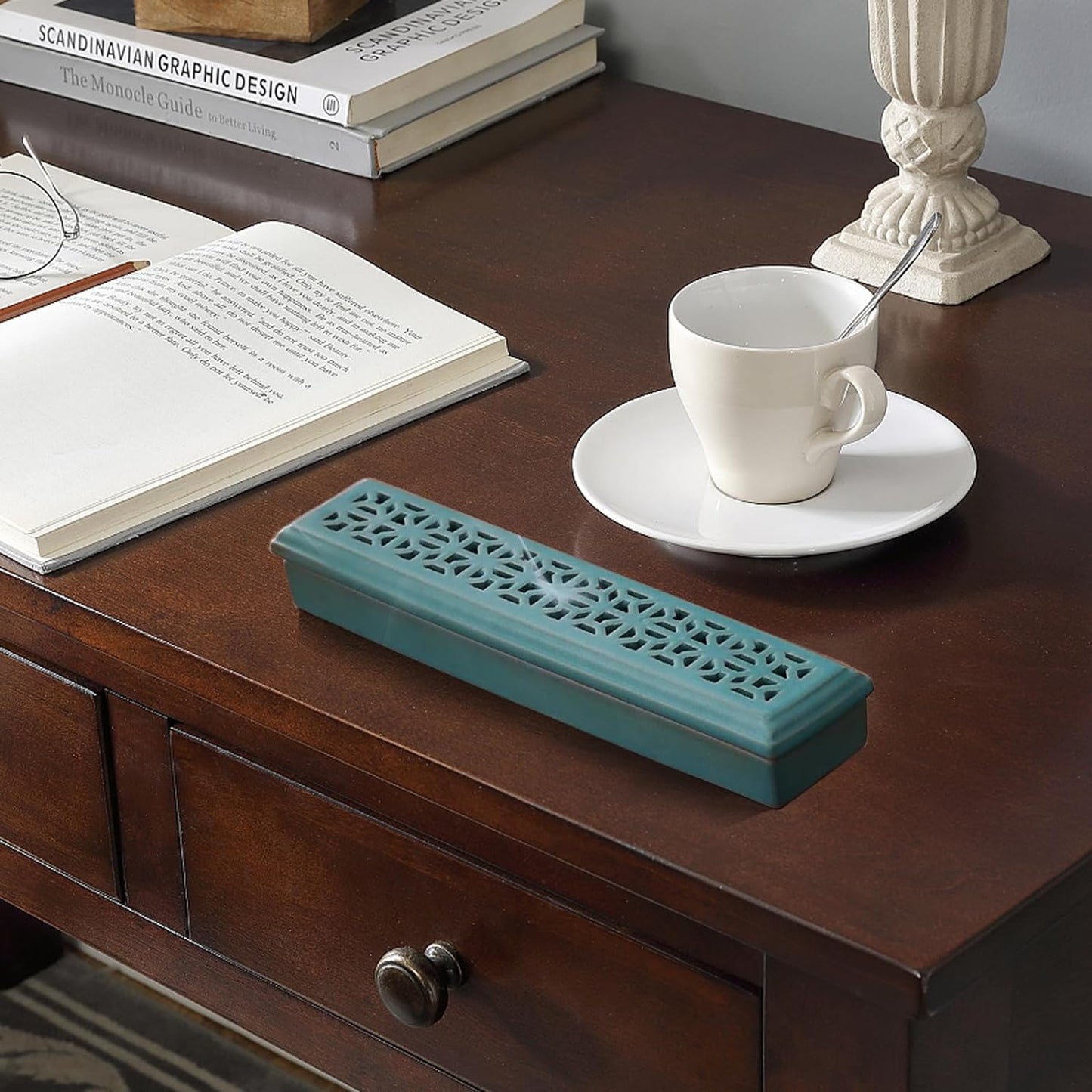 Ceramic Insence-Stick Holder Ash Catcher