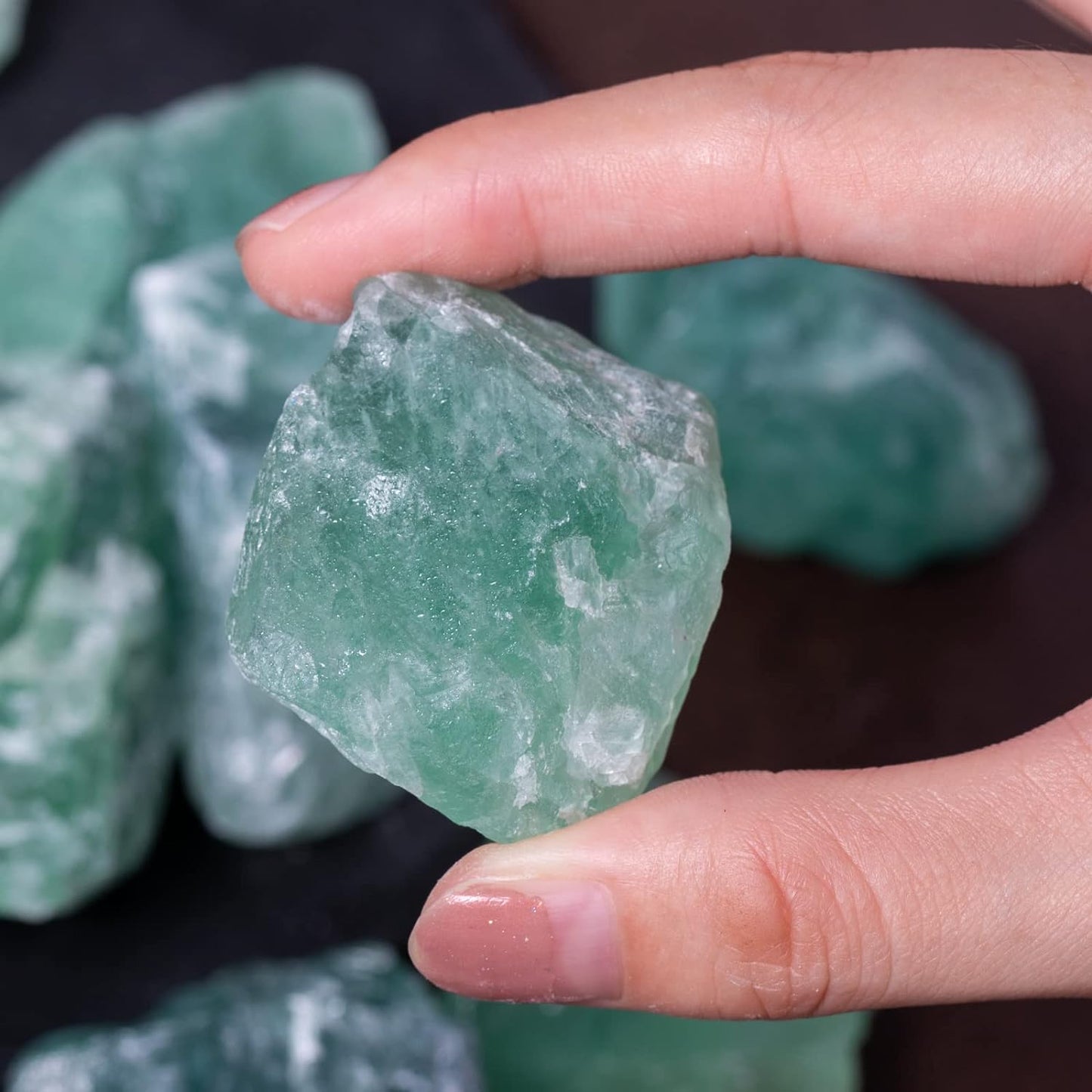 1 lb Bulk Rose Quartz Rough Stones: Large 1"