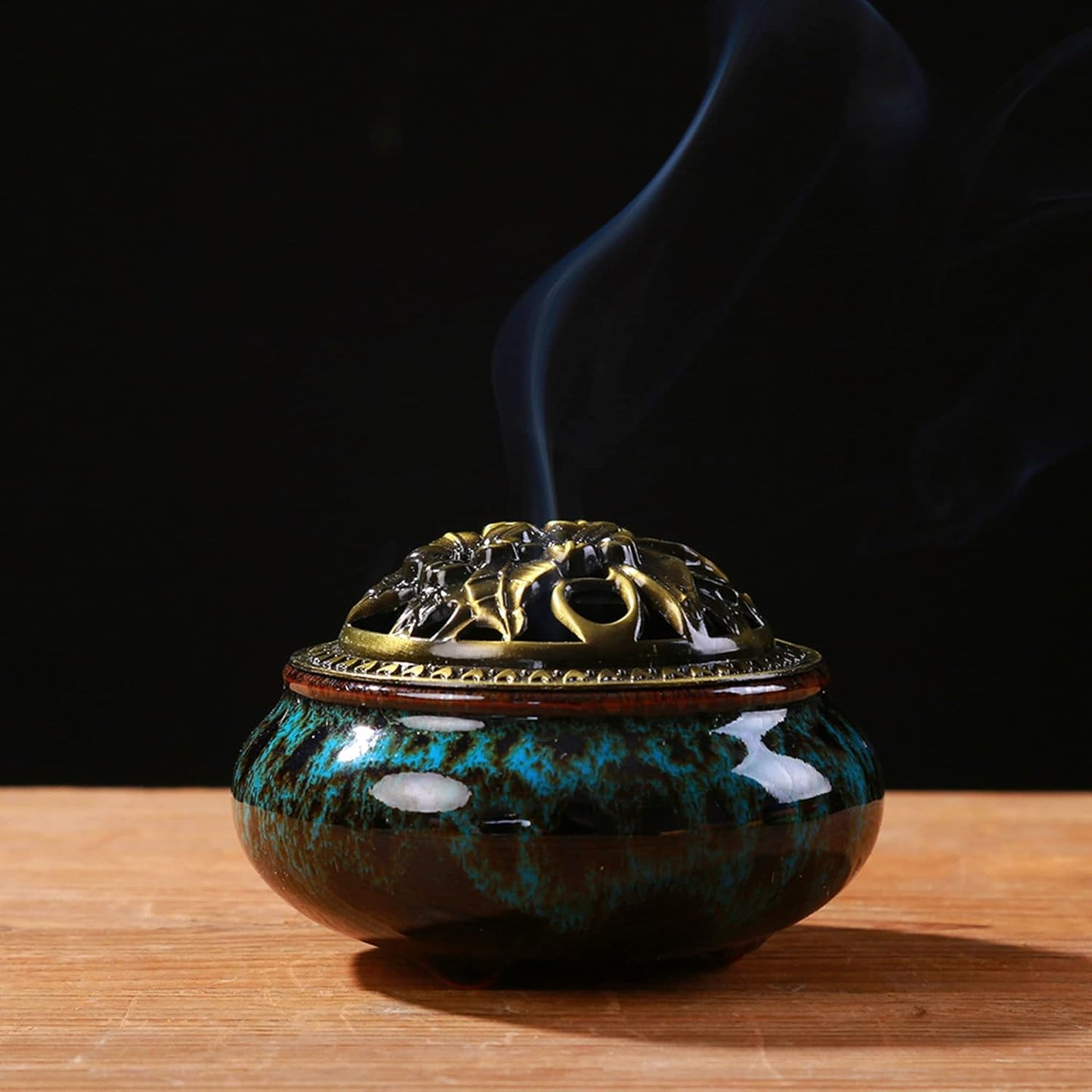 Ceramic Incense Burner with Incense Stick Holder