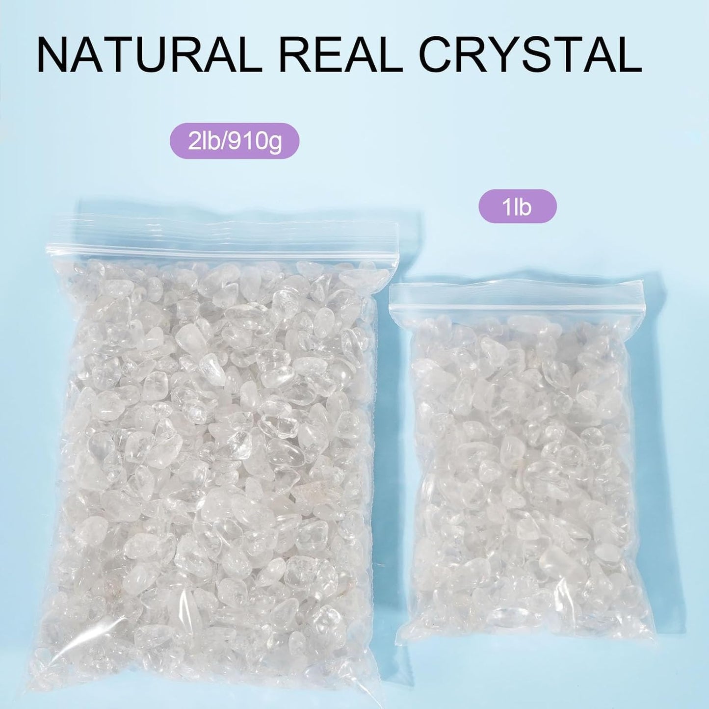 2lb Rose Quartz Natural Crushed 7mm-9mm