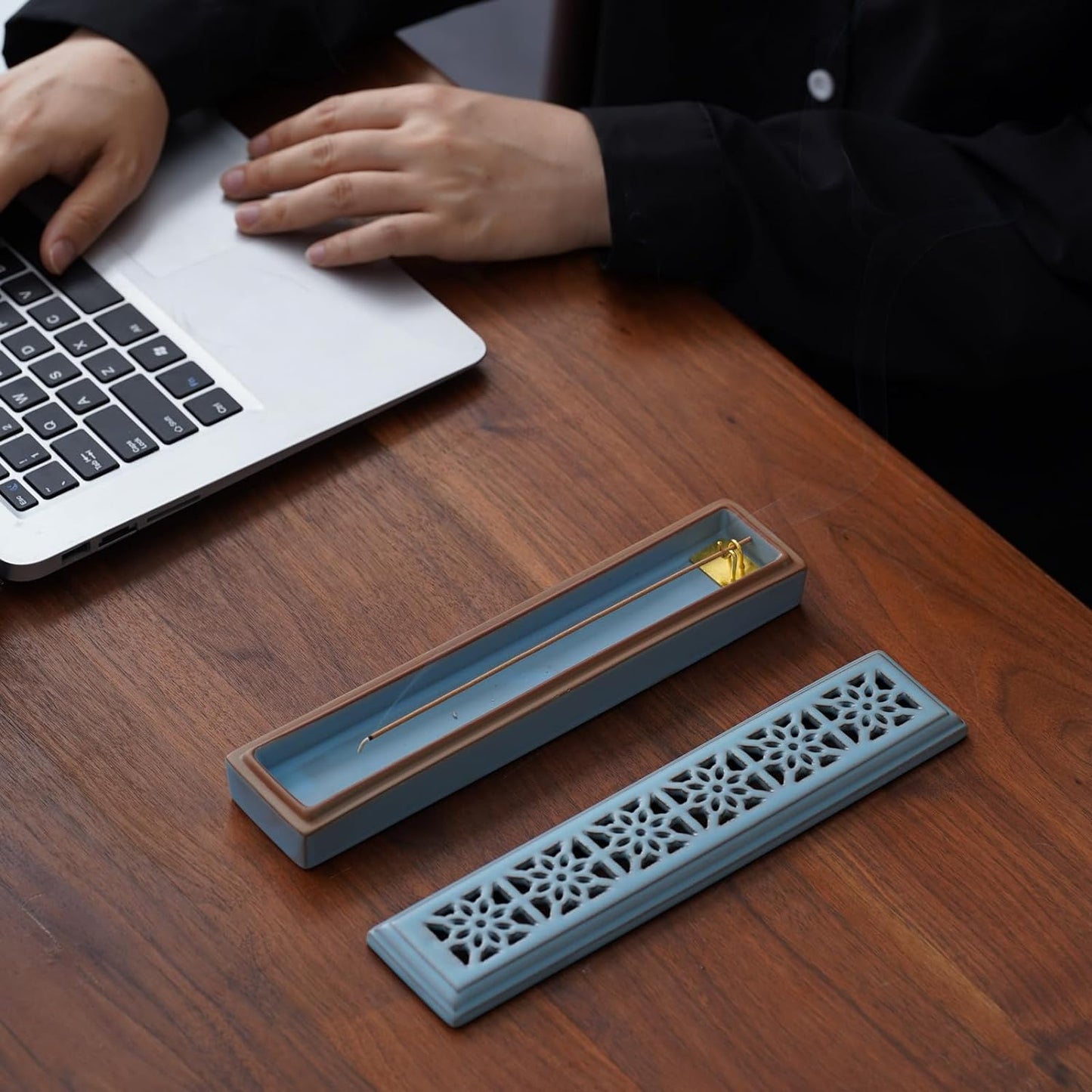 Ceramic Insence-Stick Holder Ash Catcher