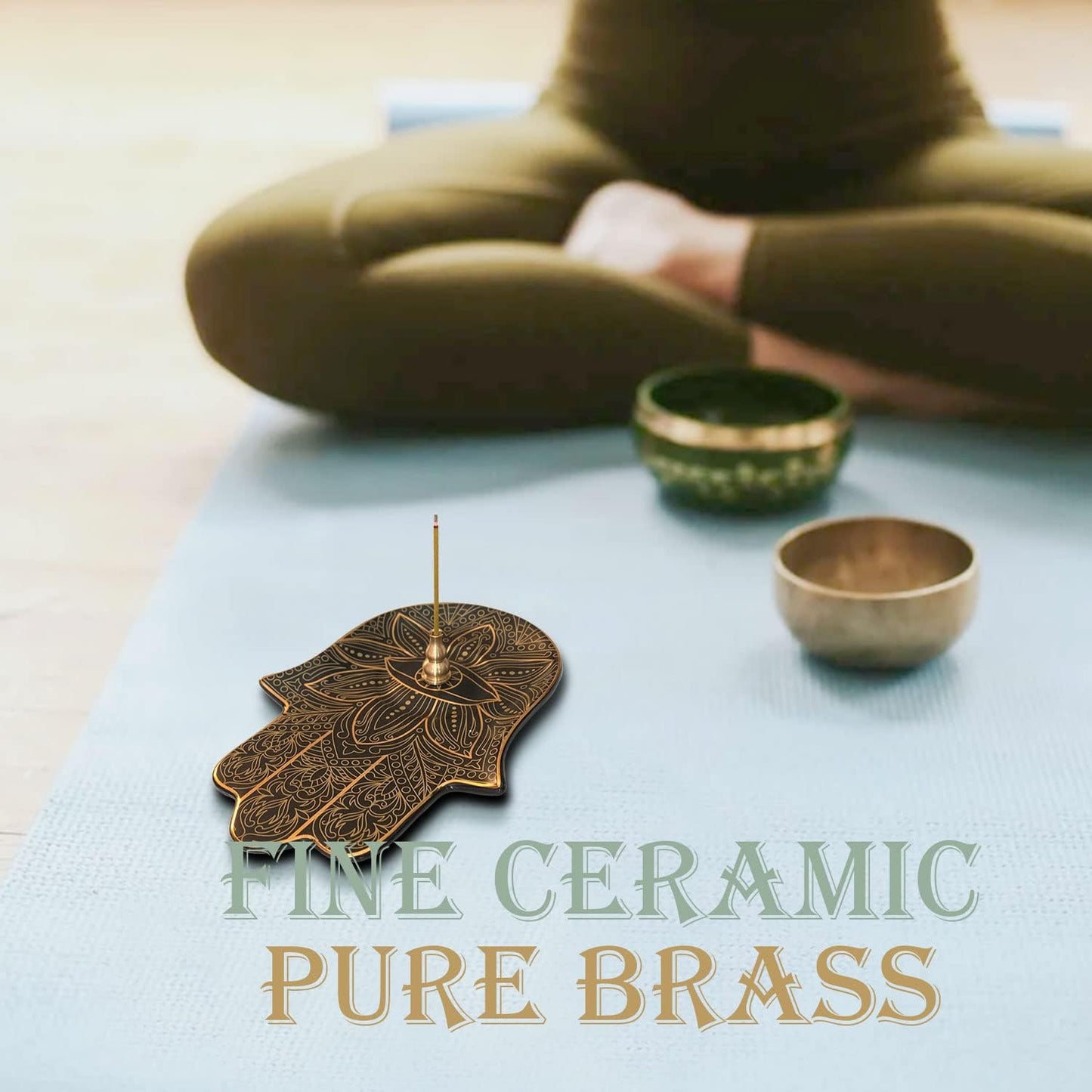Ceramic  2 in 1 Incense Holder for Sticks and Coil