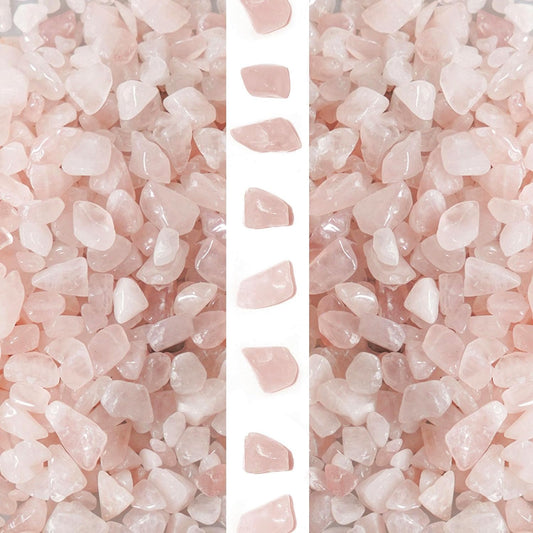 2lb Rose Quartz Natural Crushed 7mm-9mm