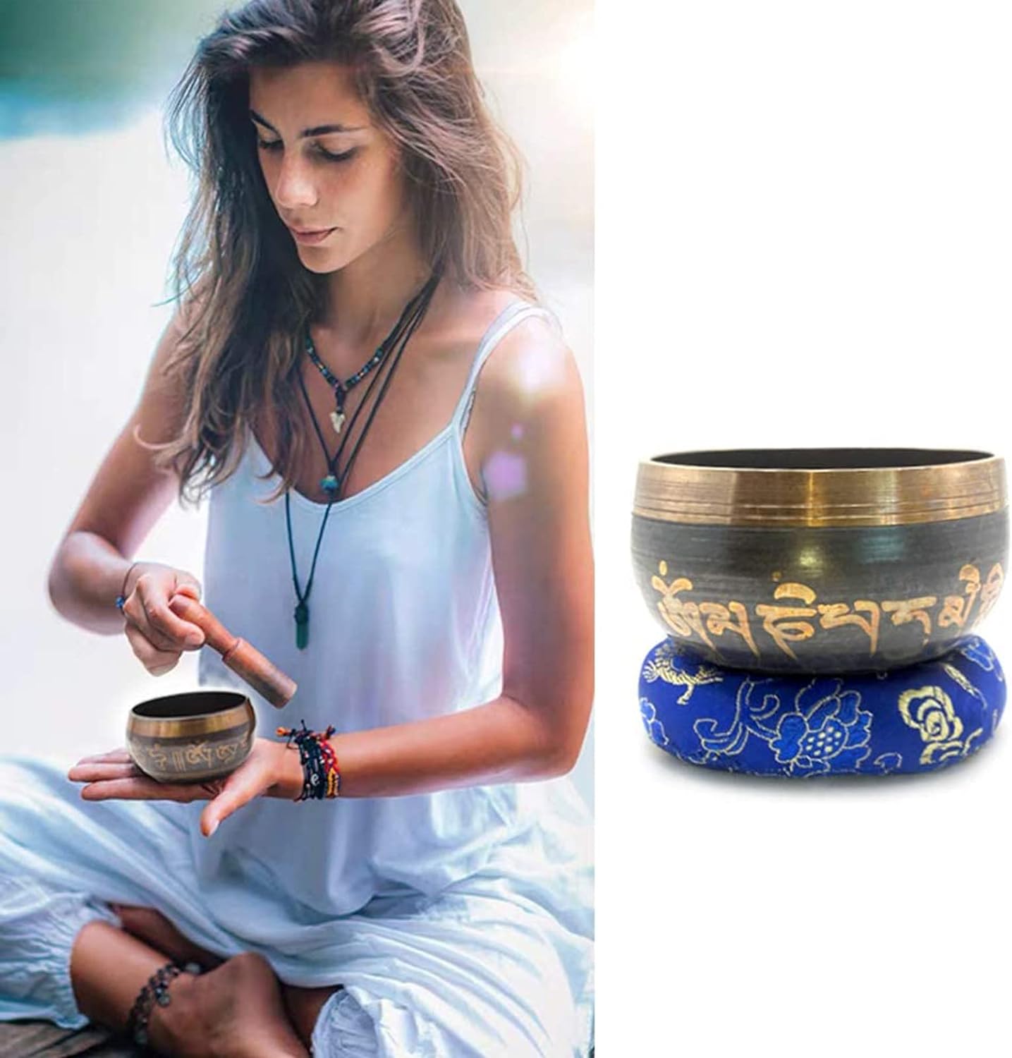 Tibetan Singing Bowls Set (Black)