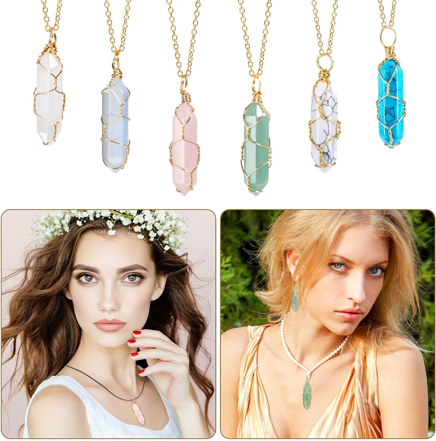 17Pcs Healing Crystals Stones Sets