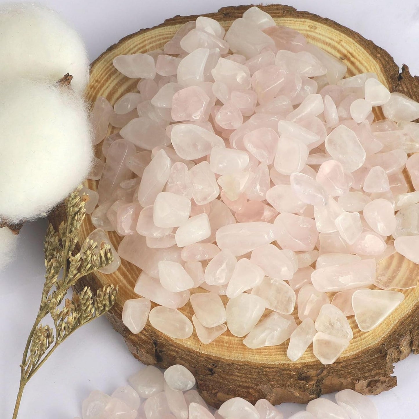 2lb Rose Quartz Natural Crushed 7mm-9mm