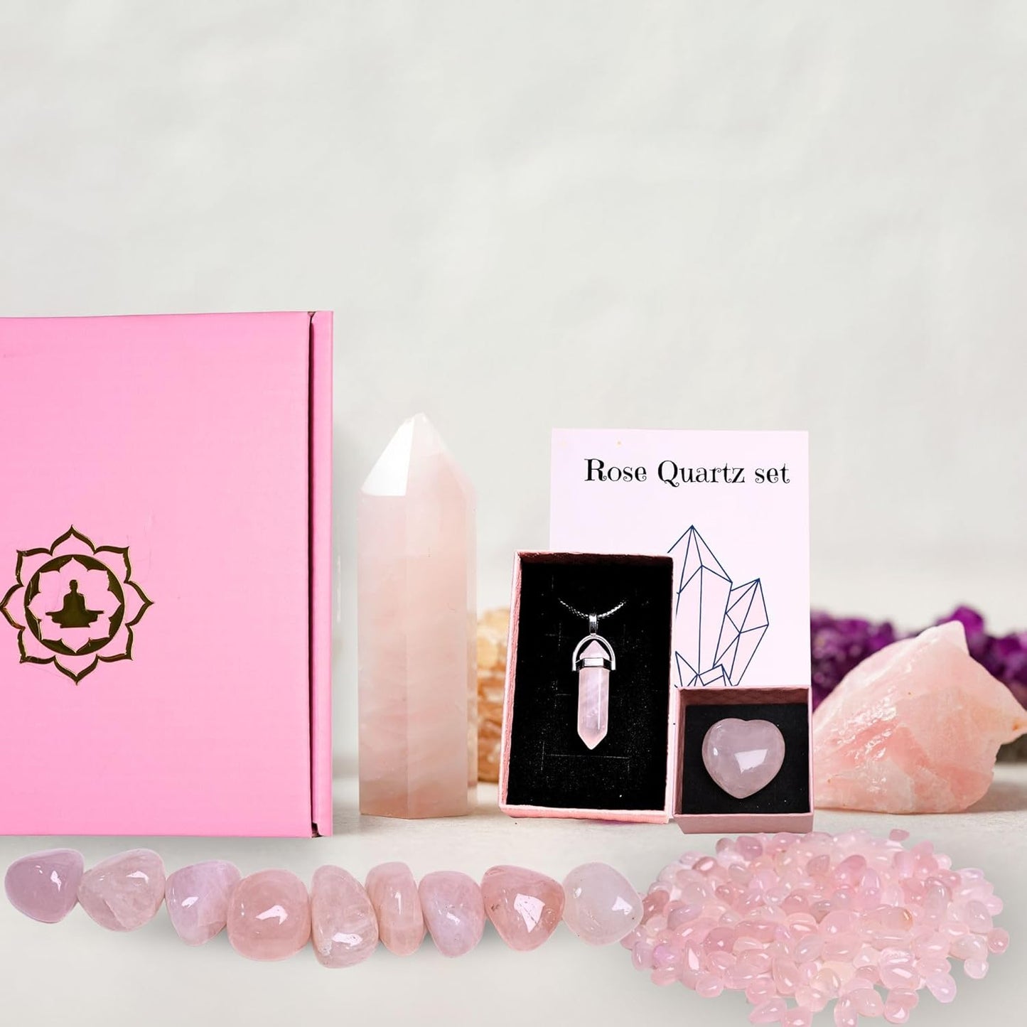Rose Quartz Healing Set