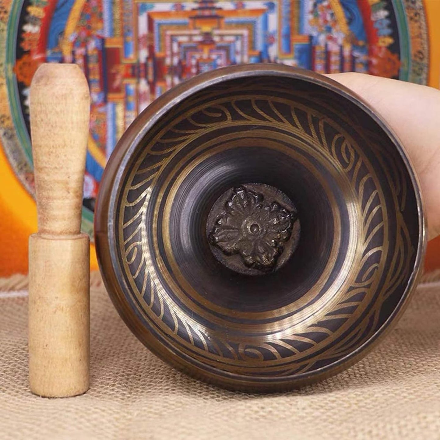 Tibetan Singing Bowls Set (Black)