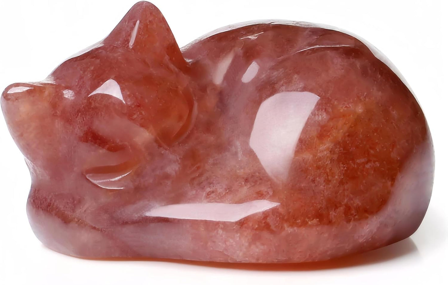 2 Inch Green Aventurine Cat Crystals Statue