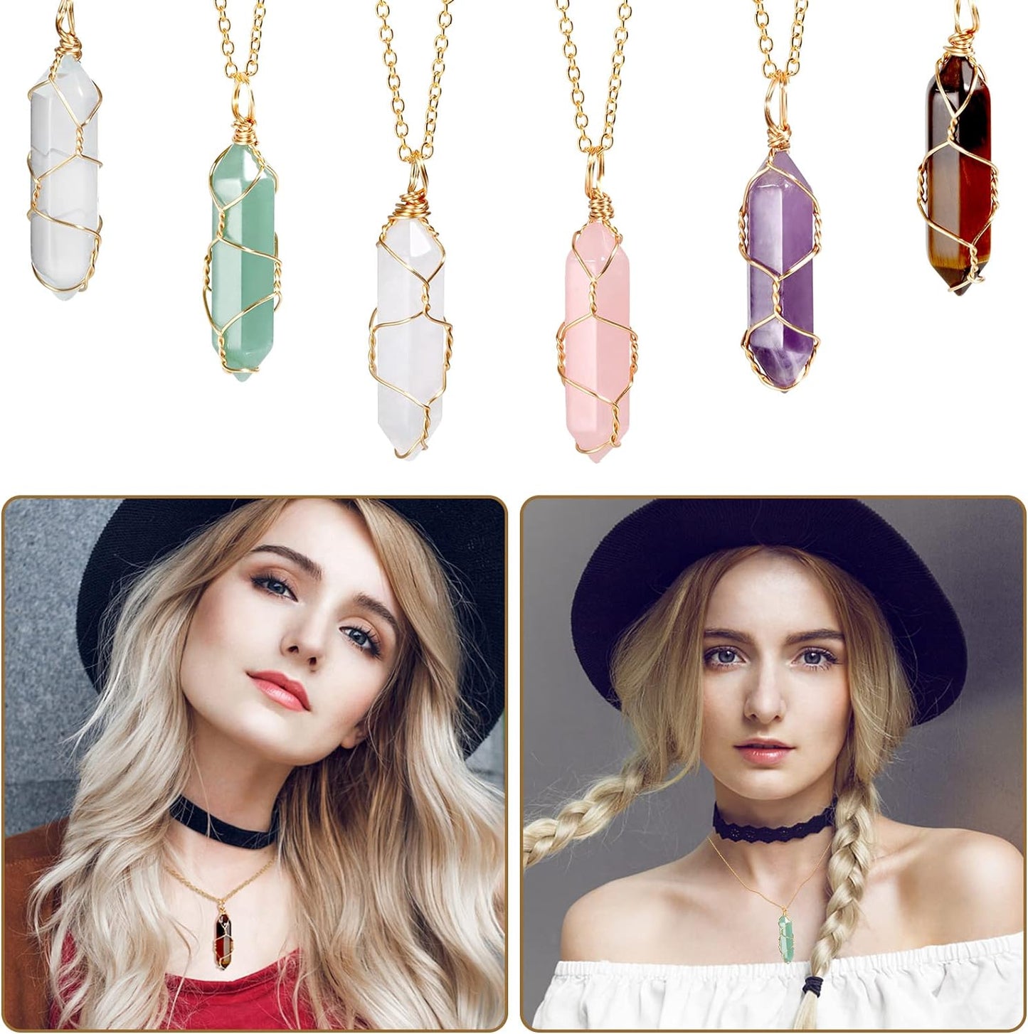 17Pcs Healing Crystals Stones Sets