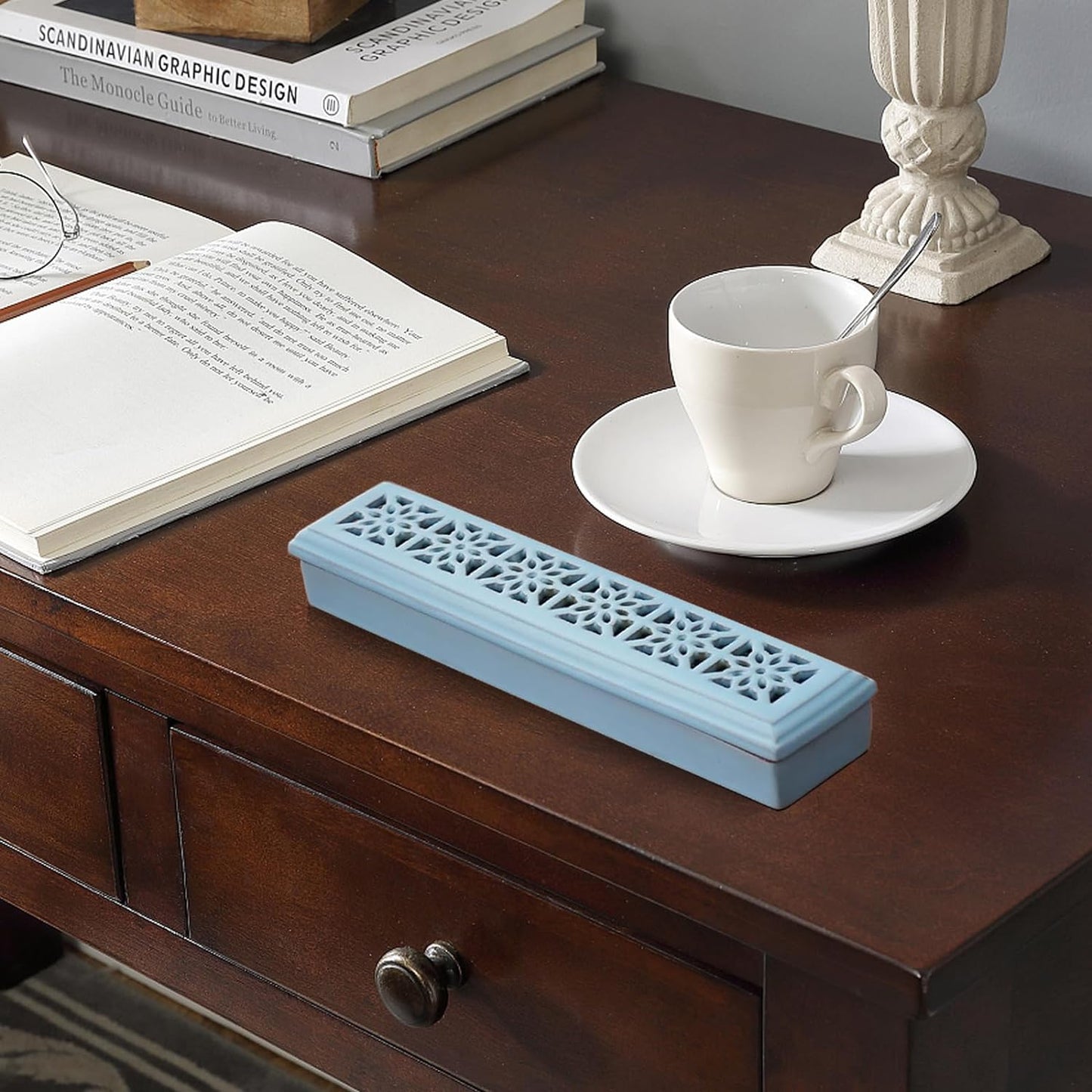 Ceramic Insence-Stick Holder Ash Catcher