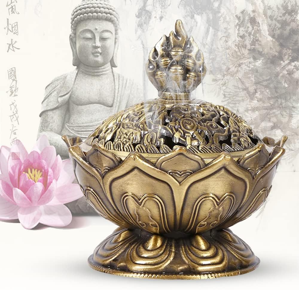 Classic Lotus, Vintage Cone Charcoal Incense Burner
