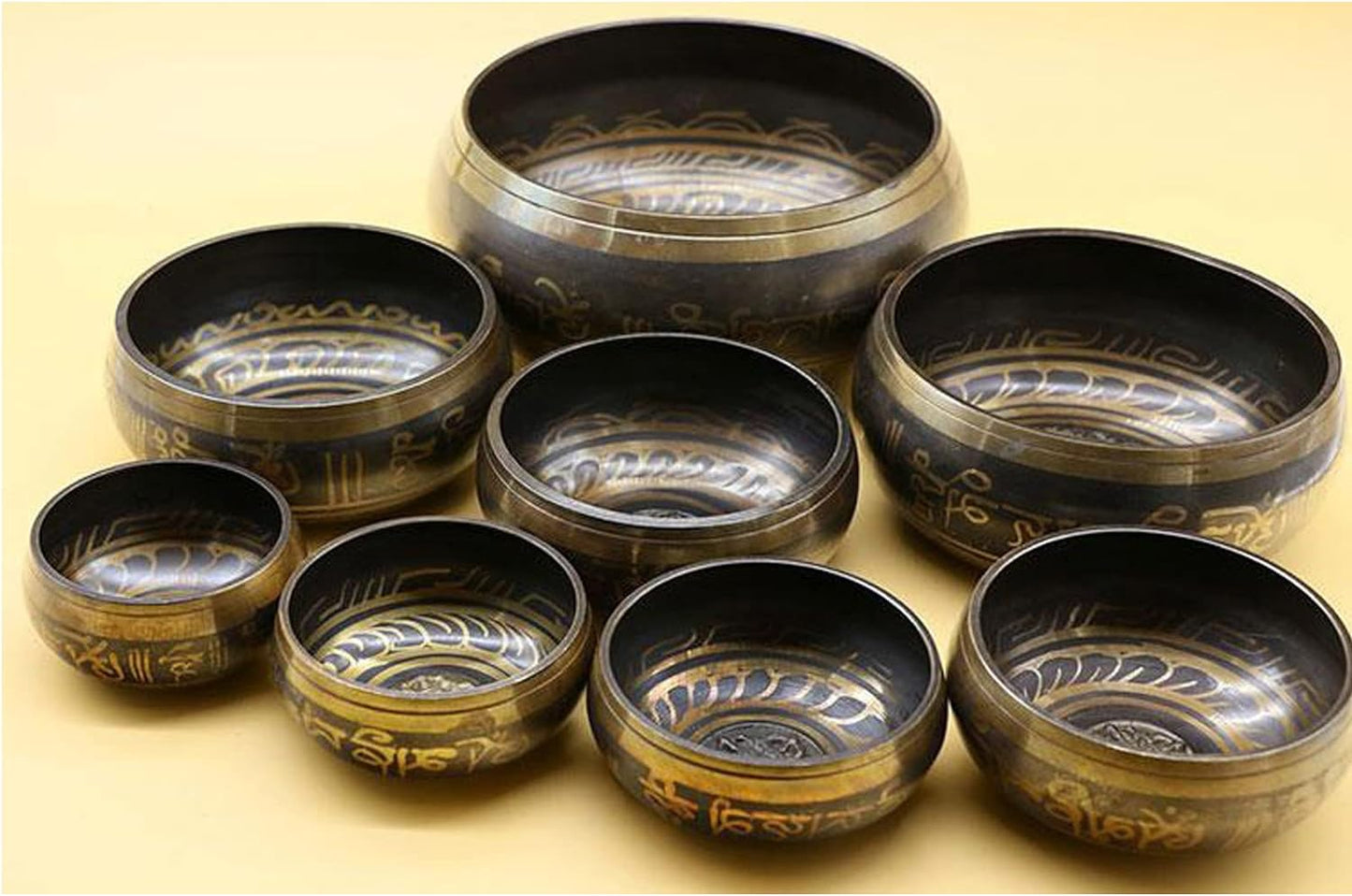 Tibetan Singing Bowls Set (Black)