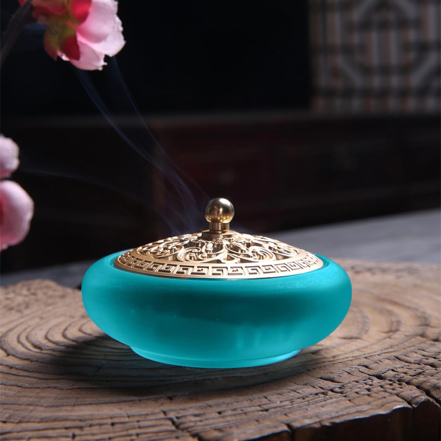 11Colored Glass Complete Incense 16 Pcs Set