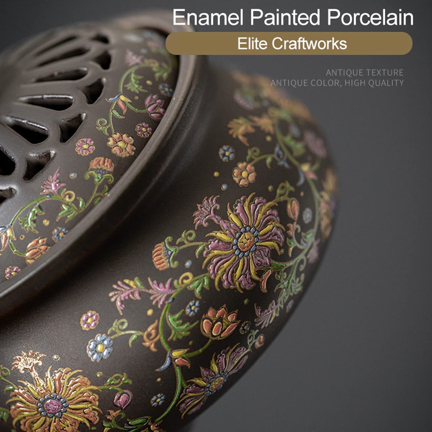 Ceramic Incense Burner with Incense Stick Holder