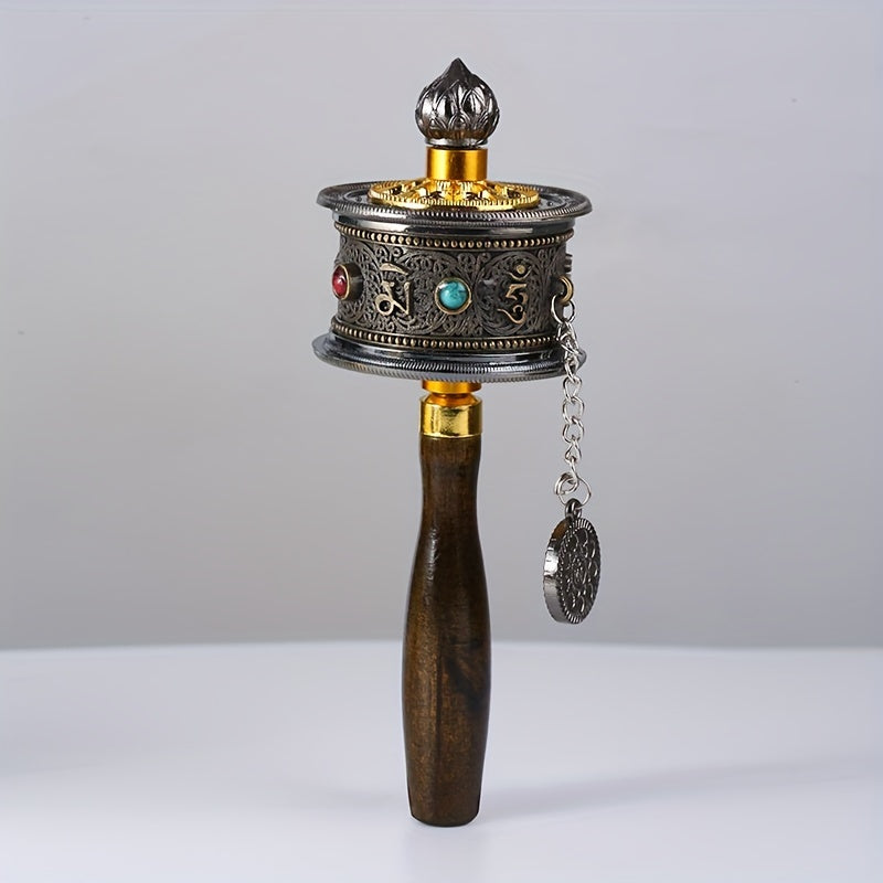 Portable Alloy Prayer Wheel