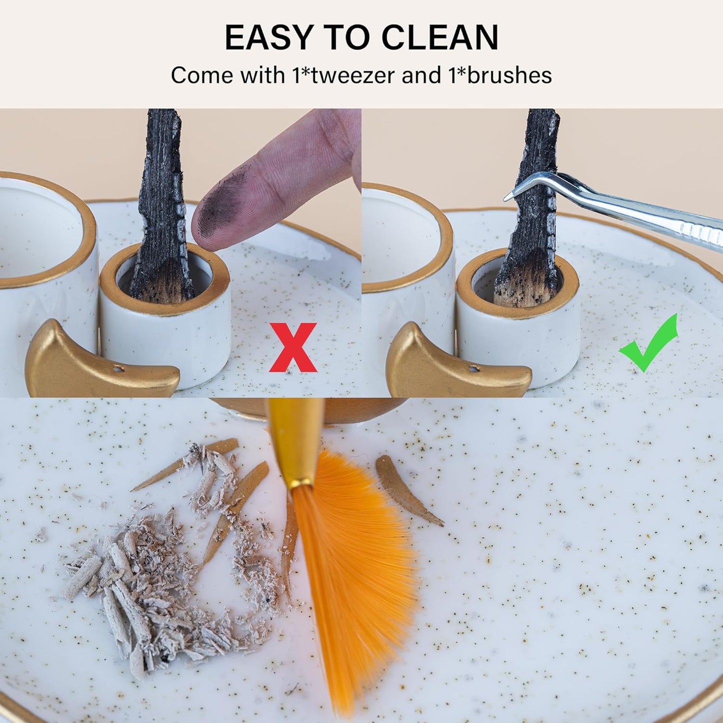 4 in 1 Incense and Candle Holder