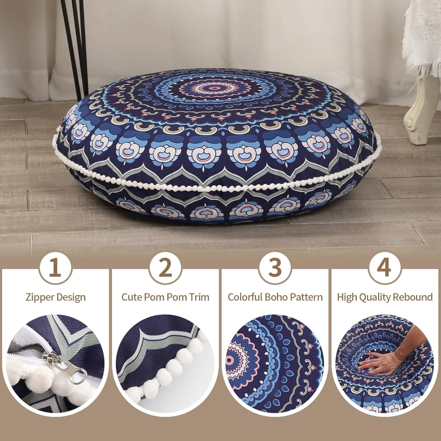 32 inches Meditation Floor Cushion for Adults