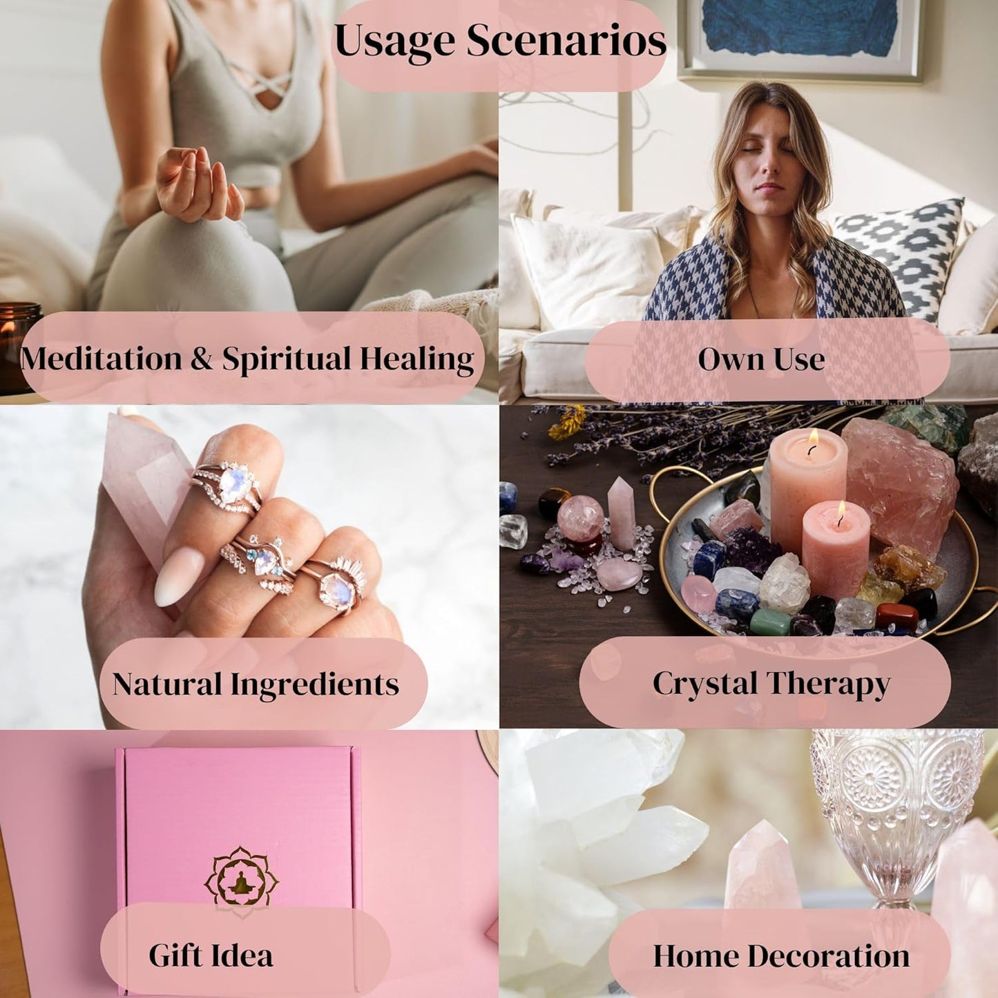 Rose Quartz Healing Set