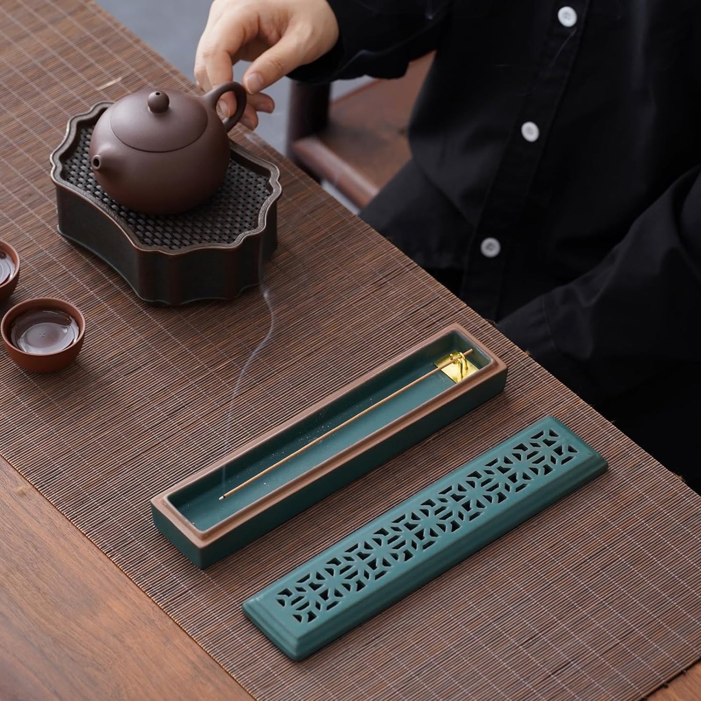 Ceramic Insence-Stick Holder Ash Catcher